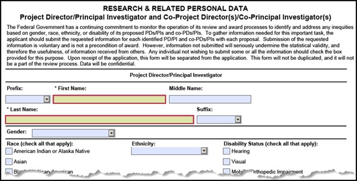 Research & Related Personal Data