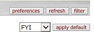 image highlighting the buttons of the action list