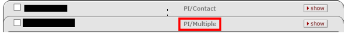 PI/Mulitiple label